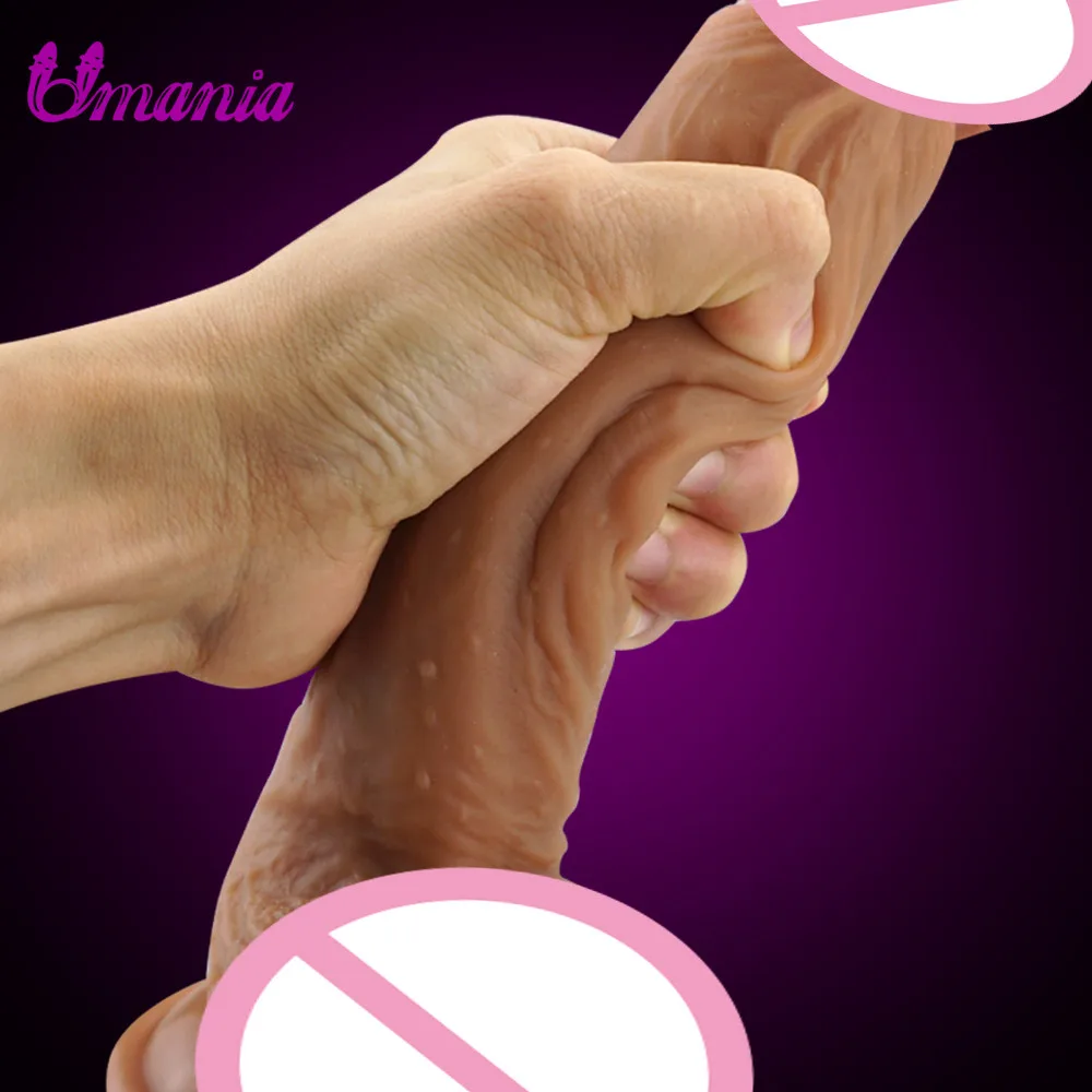 Фаллоимитатор интимные игрушки для женщин дюйма Реалистичный большой гибкий