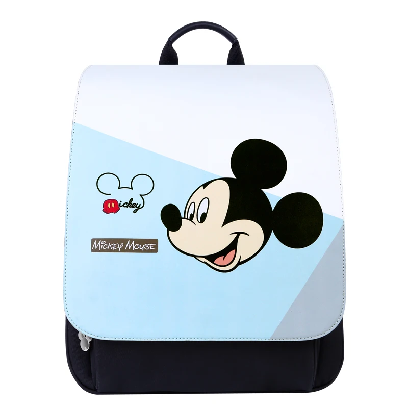 Disney PU Mummy Bag Japanese New Fashion Multifunctional Large Capacity Mother Baby Mom Out Waterproof Backpack | Мать и ребенок