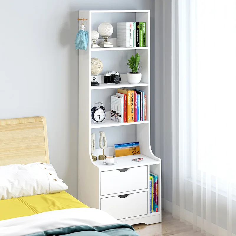 

New Multifunctional Cabinet Minimalist Decoration Book Shelf Case Wooden Storage Cabinet Nightstand Living Room Display Cabinet