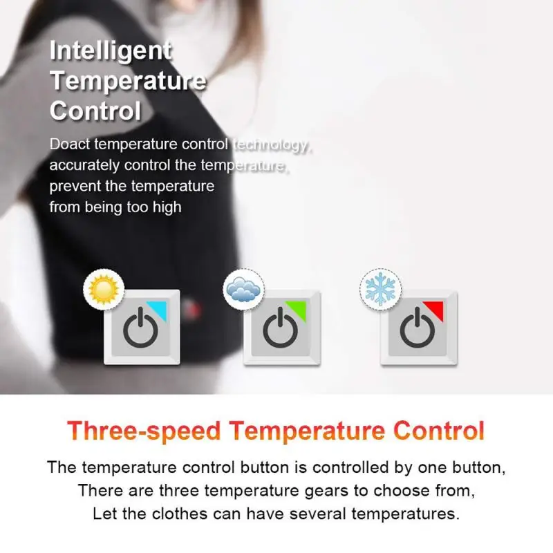 Waterproof USB Infrared Heating Vest Electric Heated Jacket Thermal Clothing Fishing Hiking Hunting Softshell+8hours | Спорт и