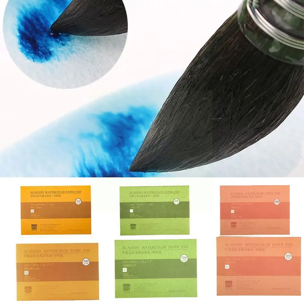 

100% Cotton 20 Professional Watercolor Paper Hand-painted Watercolor Book Suitable For Artists, Watercolor Painters And Stu U7b4
