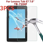 3 шт. 9H закаленное стекло для Lenovo Tab E7 7,0 дюймов Защитная пленка для экрана искусственная Взрывозащищенная защитная пленка против царапин для планшета