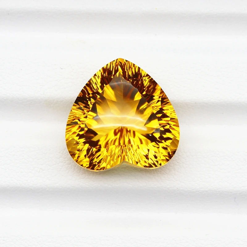 Настоящий цитрин большой свободный драгоценный камень самая вогнутая