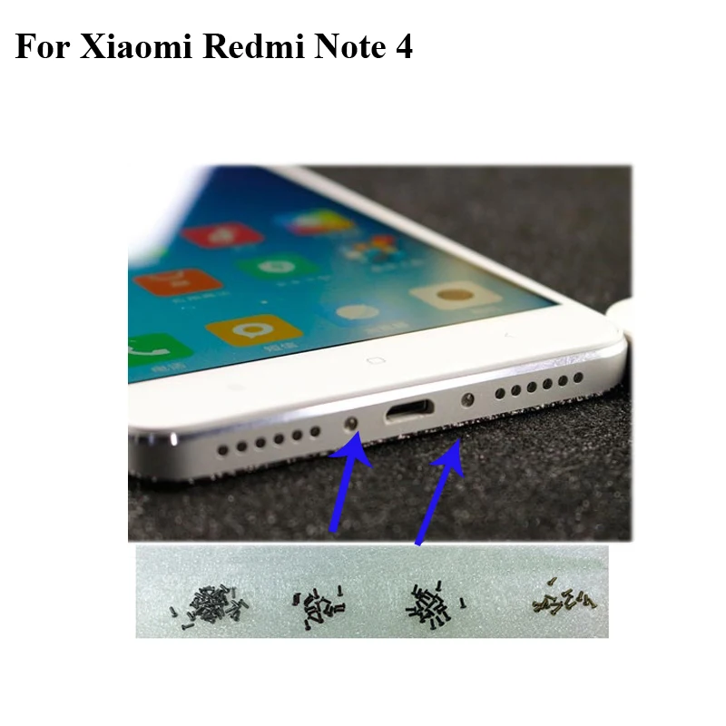 2 шт для Xiaomi Redmi Note 4 пристанные винты винт для корпуса штифт с шляпкой для Xiaomi Redmi Note 4 Hongmi Note 4 телефоны винтовой гвоздь