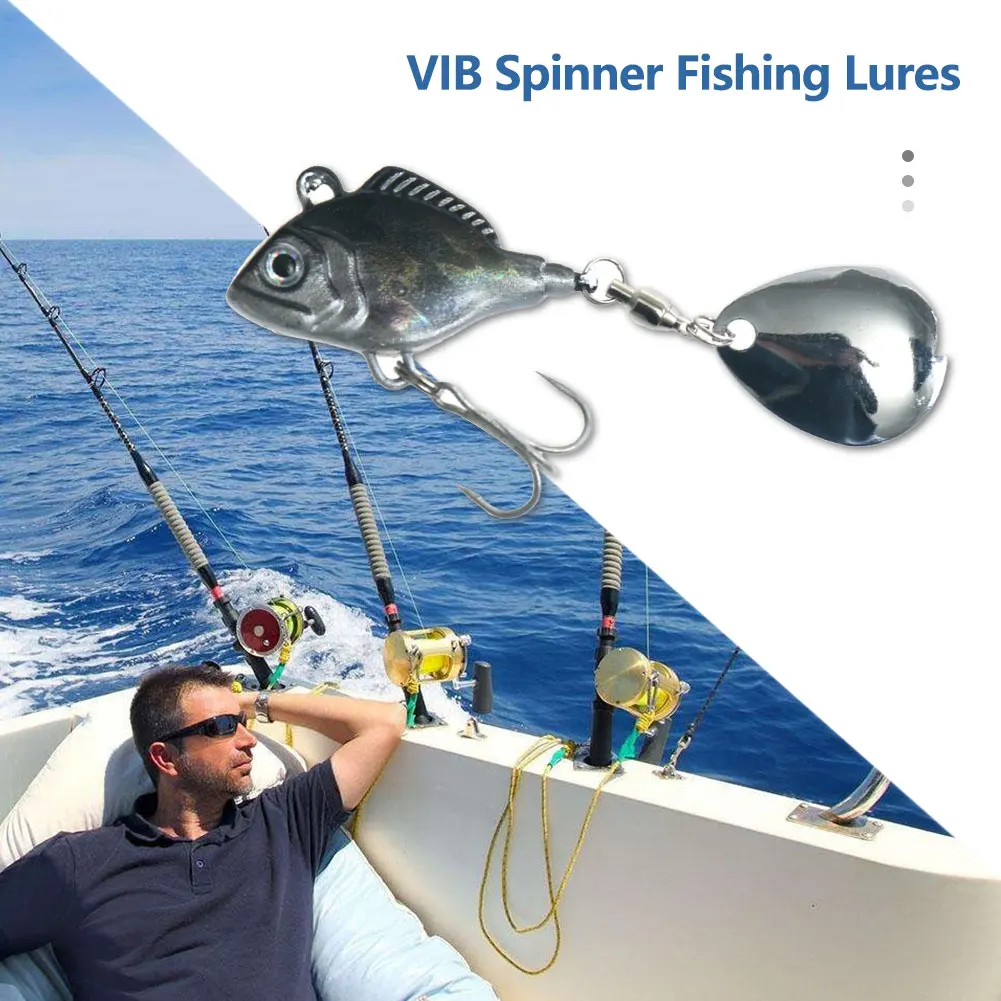 1 шт. рыбы Тип для VIB рыбалки искусственные приманки 18 г 7 4 см блестки рыболовных