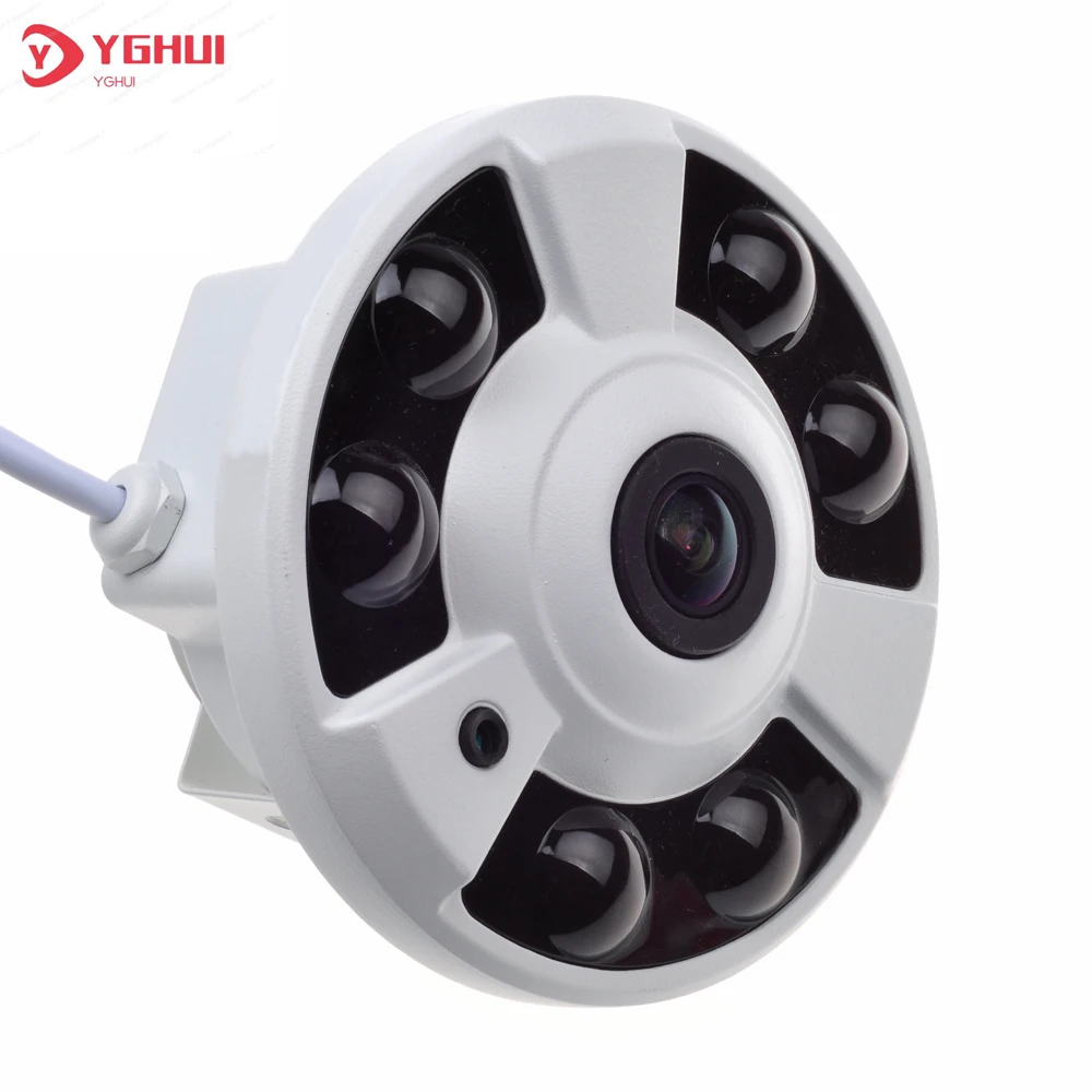 

5MP Fisheye IP Camera POE 180 Degree 1.7mm Lens XMEye APP ONVIF Video Surveillance Security Camera Night Vision