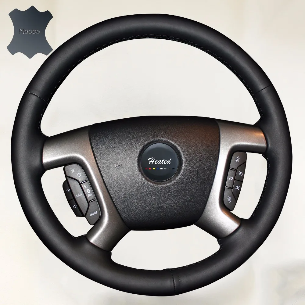 Оплетка из кожи наппа на рулевое колесо чехол ffor Chevrolet Captiva 2007 2014 Silverado GMC Sierra 2013 Daewoo
