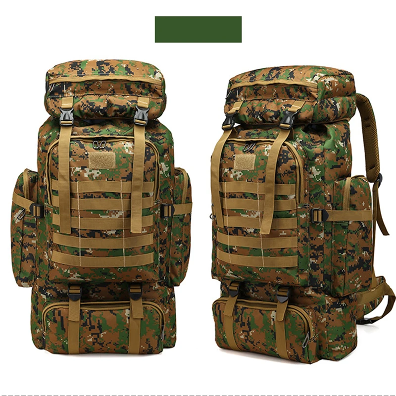 80L Водонепроницаемый Рюкзак Molle Camo Тактический рюкзак для путешествий военный армейский походный рюкзак для кемпинга спортивная сумка для ... от AliExpress RU&CIS NEW