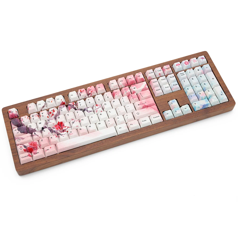 Краситель Subbed pbt Keycap Вишневый профиль fit gk64 колпачки для ключей|Клавиатуры| |