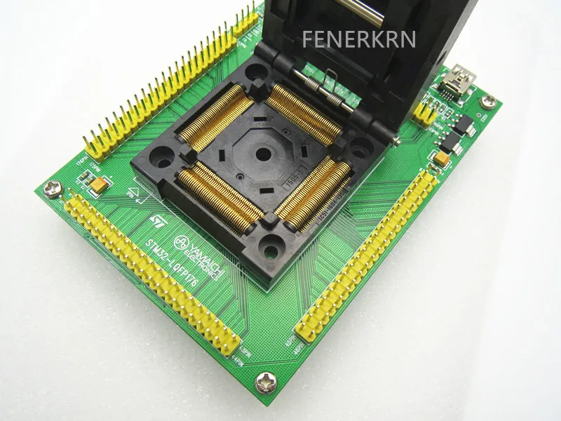 Тестовое гнездо программирования горелки STM32F215/407/417/405 QFP176 | Электроника
