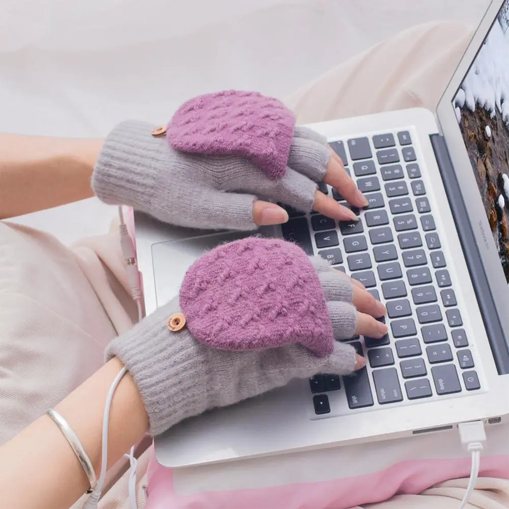 

Перчатки мужские/женские с Usb-зарядкой, 5 В, без пальцев