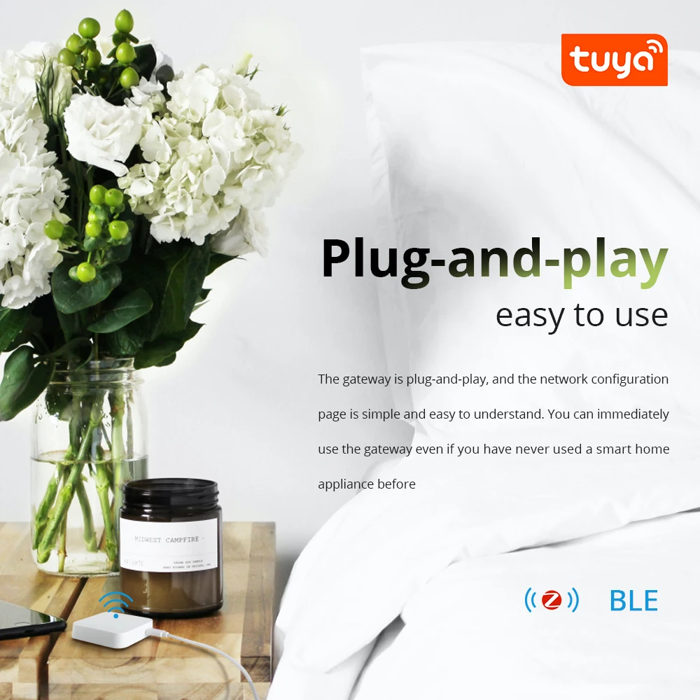 Zemismart Tuya многомодовый шлюз Zigbee 3 0 BLE Mesh Hub умный дом мост беспроводной пульт