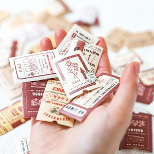 45 шт. Стикеры для почтовых отпечатков, винтажные почтовые штампы в ассортименте, клейкие бумажные стикеры, Декор, конверт для дневника, альбома, скрапбукинга, сделай сам