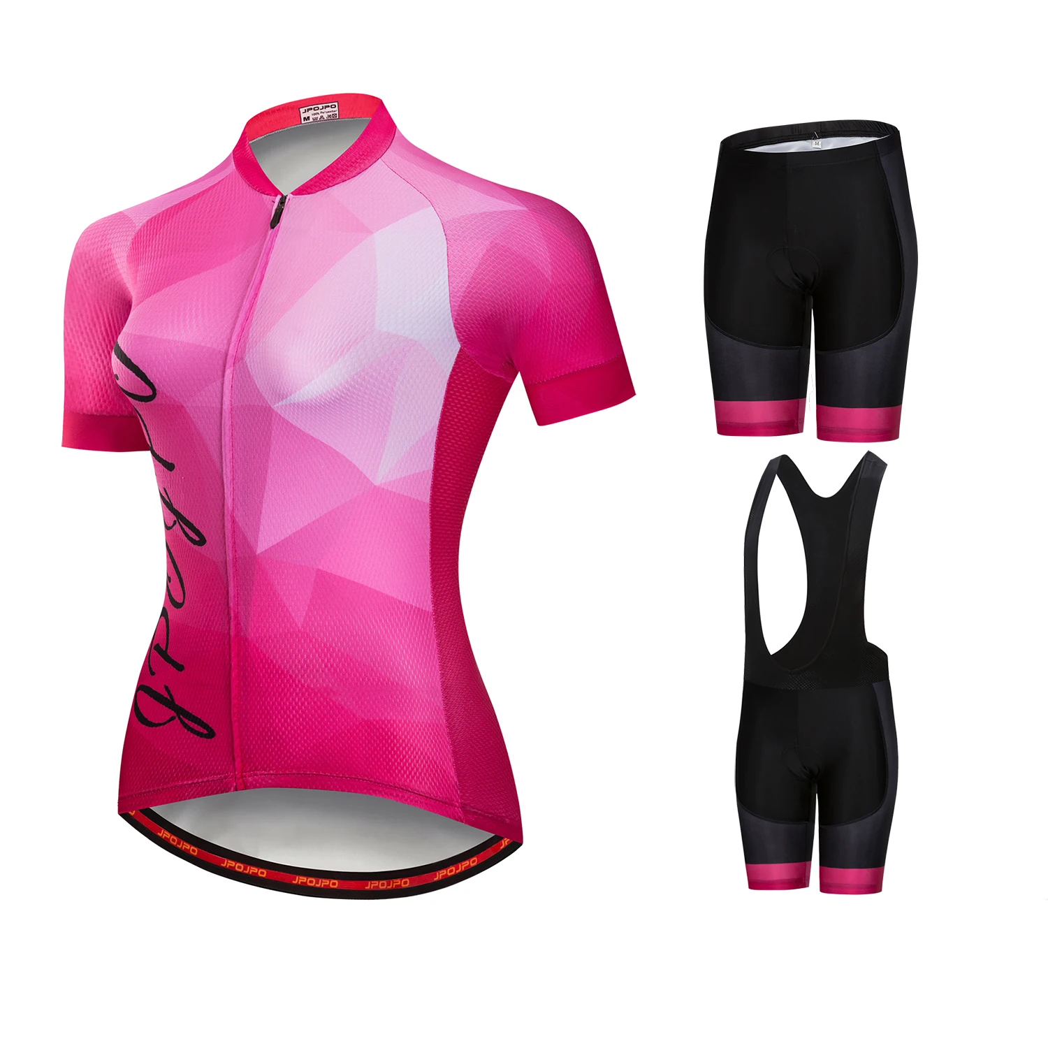 

Женские комплекты из Джерси, летний велосипедный топ с коротким рукавом и шорты с нагрудником, велосипедная одежда для горных велосипедов, ...