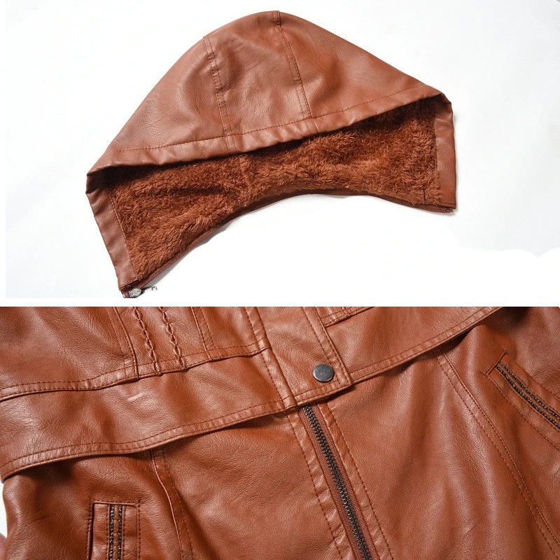 Женская кожаная куртка на зиму 2019 новый бархатный теплый тонкий длинный плащ из