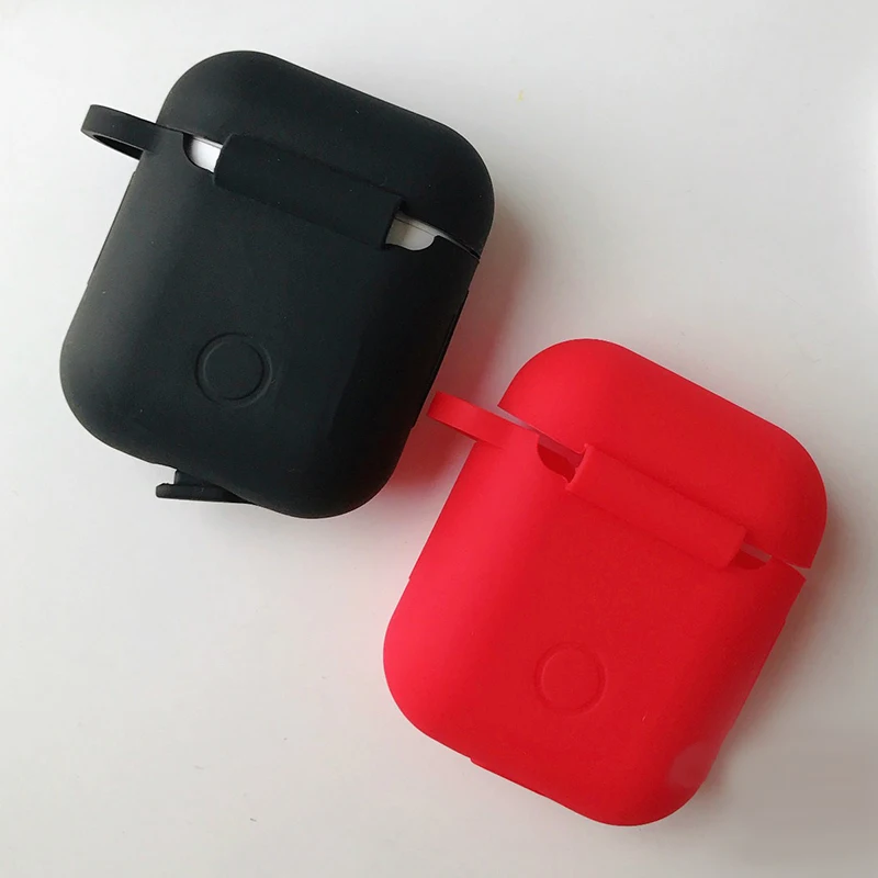 Беспроводной чехол для гарнитуры Bluetooth прозрачный Apple Airpods 2 мягкий силиконовый