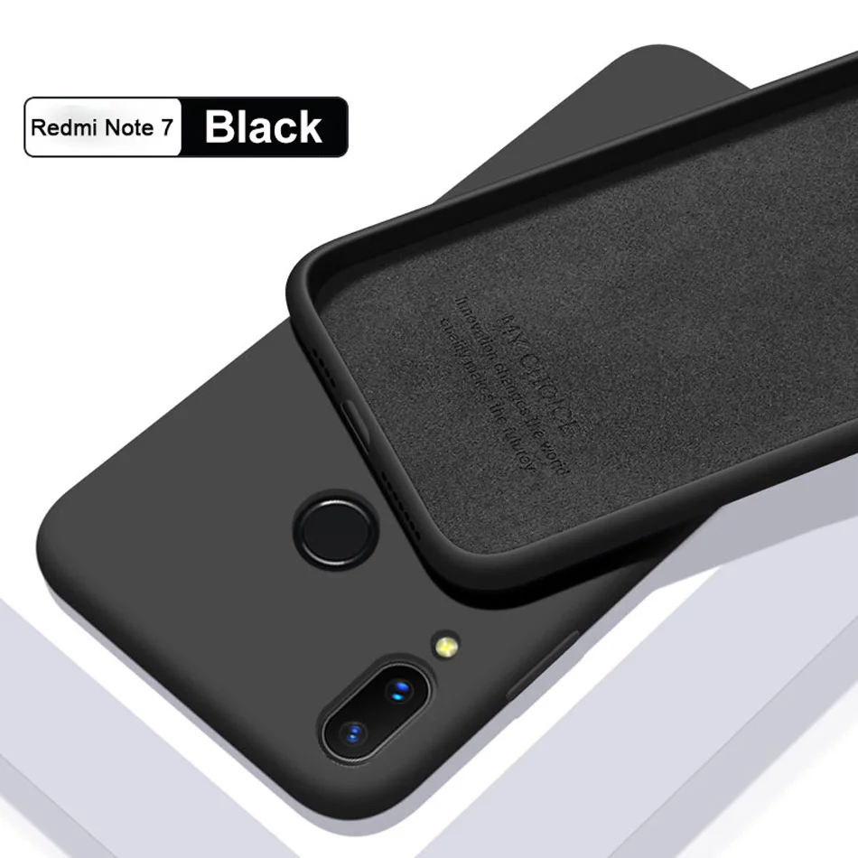 Чехол HATOLY для Xiaomi Redmi 7A чехлы из жидкого силикона тонкие мягкие ТПУ и