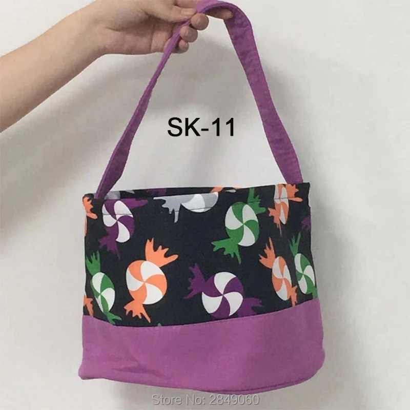 50 шт. корзина для Хэллоуина трюк или лакомство ведро оптом холщовые подарочные