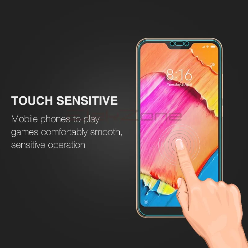 Полное покрытие закаленное стекло для Xiao mi Red 6 Pro Защитная стеклянная пленка