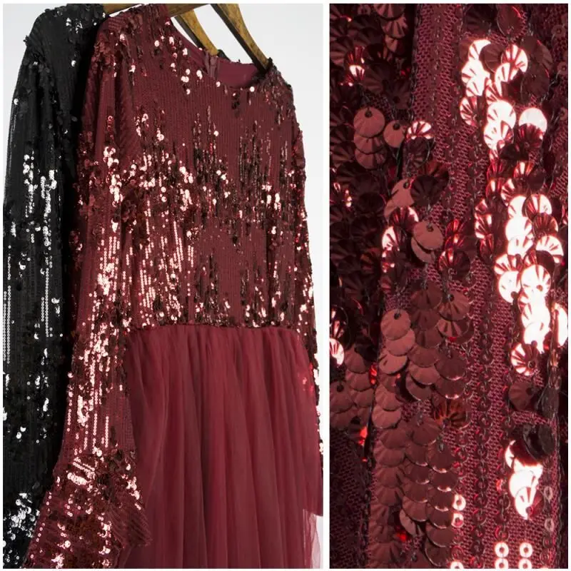 Muslim Dress Sequin Abaya Dubai Abayas For Women Hijab Dress Kaftan Caftan Turkish Dresses Evening Robe Islamic Clothing Kleding