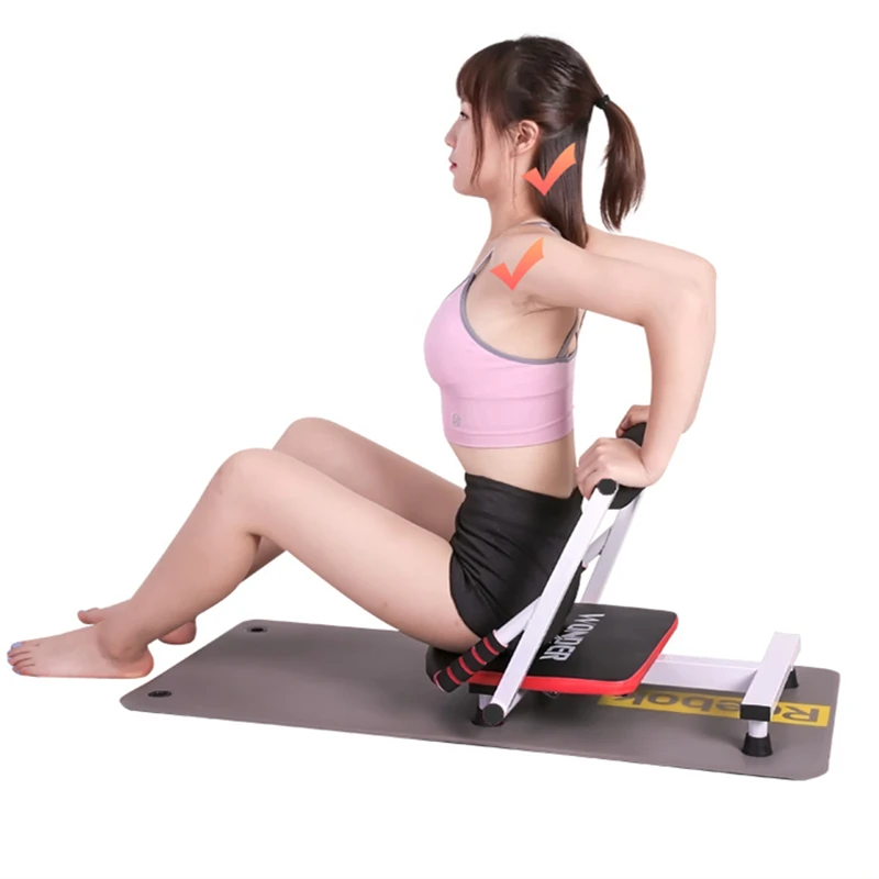 구매 Foldable 윗몸 일으키기 보드 복부 허리 팔 다리 운동 보조 휴대용 Supine 랙 홈 체육관 피트 니스 리바운드 기계 앉아
