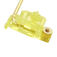 transparent yellow gold plated pcb screw in v2 stabilizer for custom mechanical keyboard gh60 xd64 xd84 6 25x 2x 7x xd96 xd87