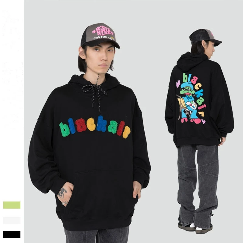 

Уличные модные топы для пар, забавное полотенце с мультяшным принтом, вышитые буквы, толстовка с капюшоном для мужчин и женщин, Свободные по...