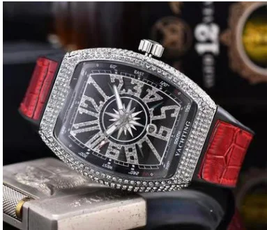 

Dropshipping men watches 2020 luxury Iced Out watch Skull Sports Watches Diamond RM Quartz Watches day date watch military watch