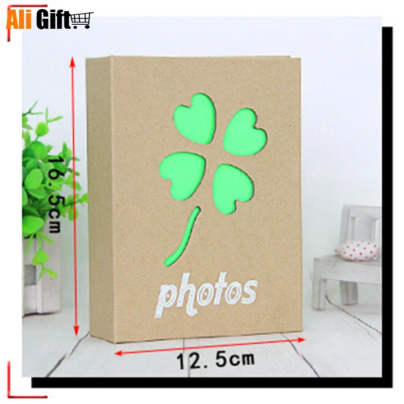 Горячая Распродажа 6 дюймовый альбом 100 карманов 4R из крафтовой бумаги карманный