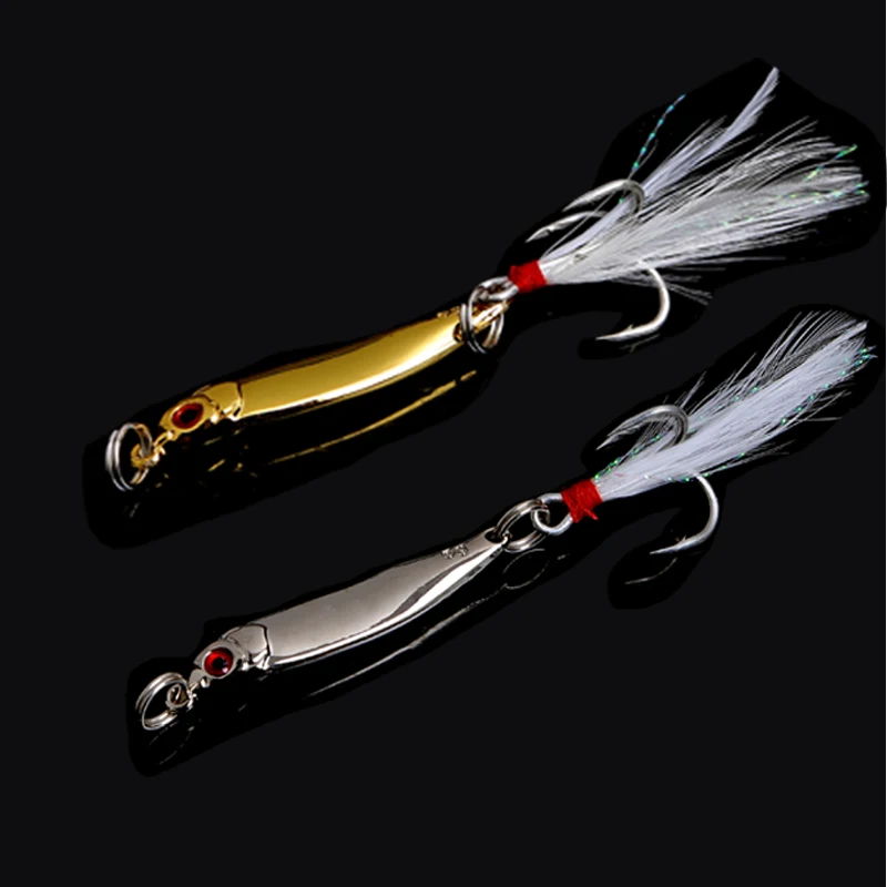 Приманка ВИБ золотистая/серебристая металлическая 1 шт.|Наживки для рыбной ловли|