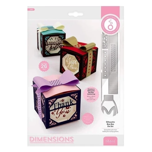 

Металлические штампы силуэт бант коробка карта трафарет для скрапбукинга вырезать штамп для DIY карты ремесла ручной работы