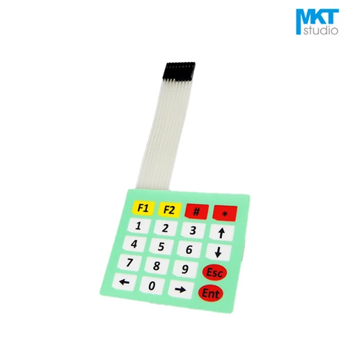 10 шт. квадратная зеленая Мембрана 4*5 цифровое функциональное меню ПВХ матричная