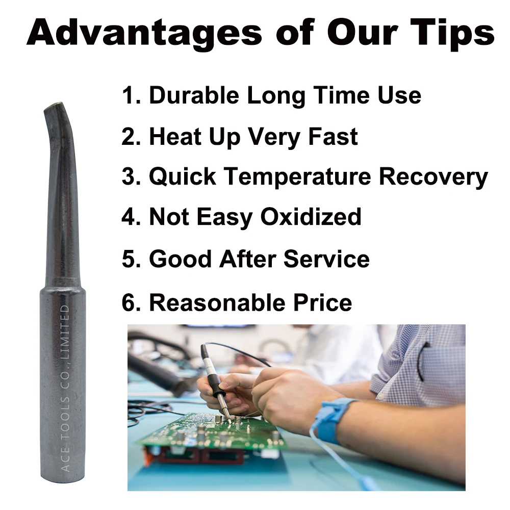 Наконечник для паяльника 900M-T-H изогнутый 3 5 мм Hakko 936 907 флейта Milwaukee 64-053 Yihua X-Tronics 3020