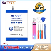 okcftc 0 cycle 6700mah bl262 battery for lenovo vibe p2 p2c72 p2a42 high quality mobile phone replacement accumulator