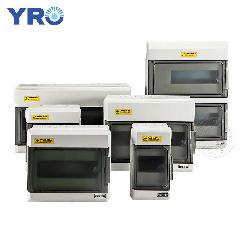 

24 Ways Din Rail Outdoor Waterproof Electrical Distribution Box Circuit Breaker MCB power Plastic Junction Wire Box IP65 SH24PN