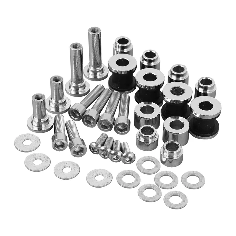 

1 Pair 4-Point Docking Hardware Kit for Touring Models 2009-2013(Silver)