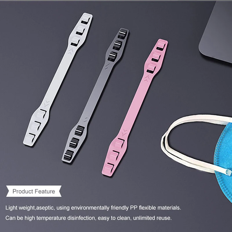 

3Pcs Adjustable Buckle Hook Clip For Mask Holder Anti-slip Relieve Ear pain Care Extension Strap Belt For Face Mask Protector