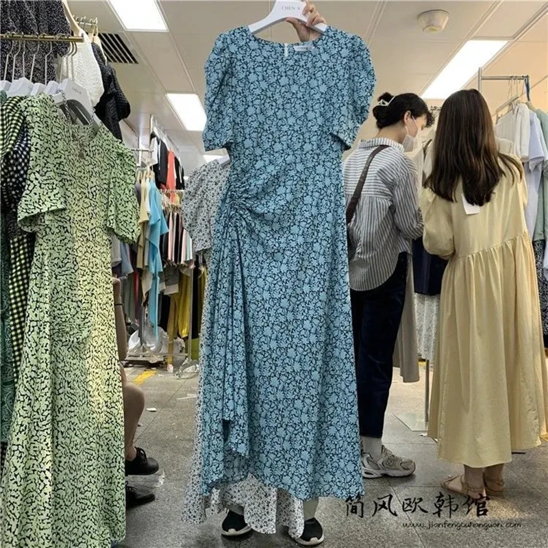 

XL 5XL sexy women's dress 2021 summer casual short-sleeved long skirt women's long skirt ladies dress vestidos de mujer casual