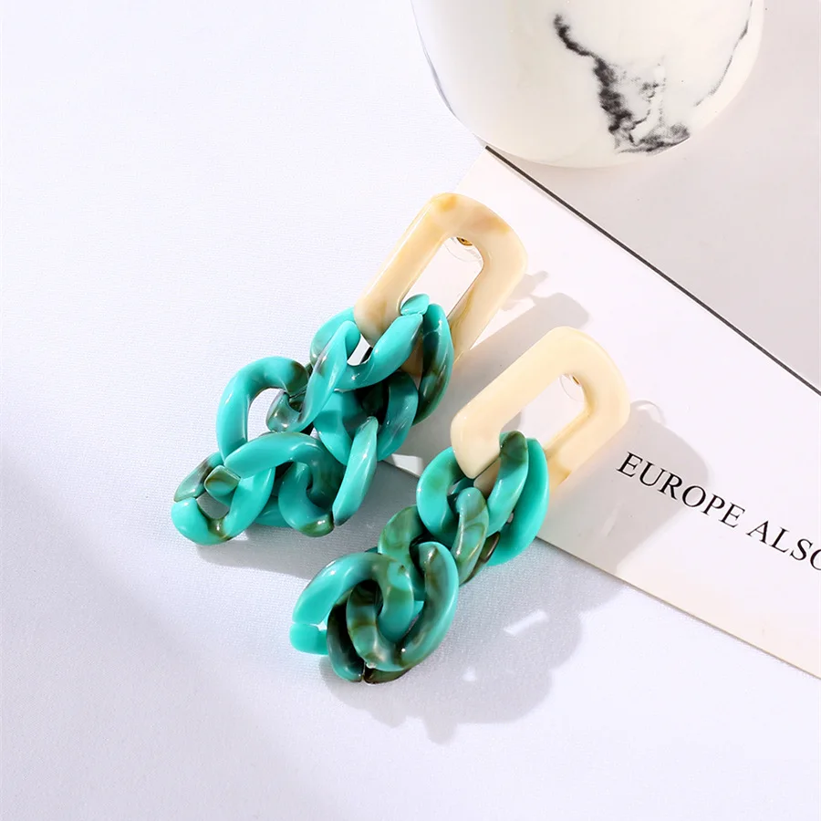 Мода Горячая продажа цепь Кулон стекло Кольцо длинные серьги | Украшения и