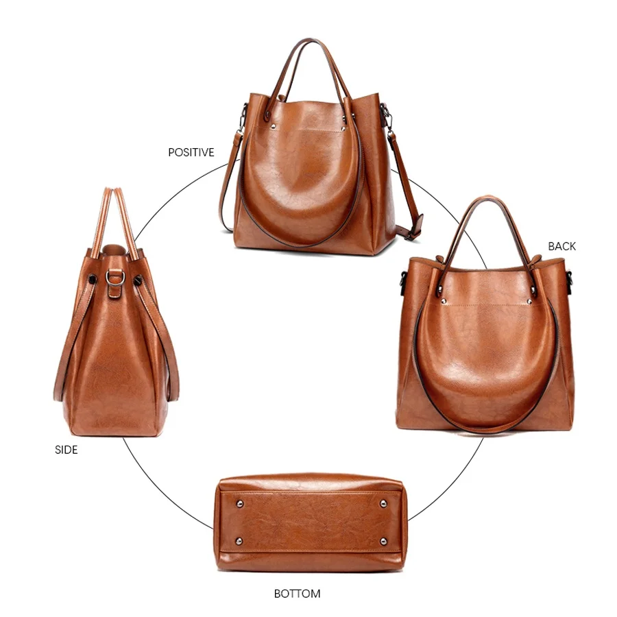 Женская сумка HJPHOEBAG дизайнерская модная из искусственной кожи большого размера