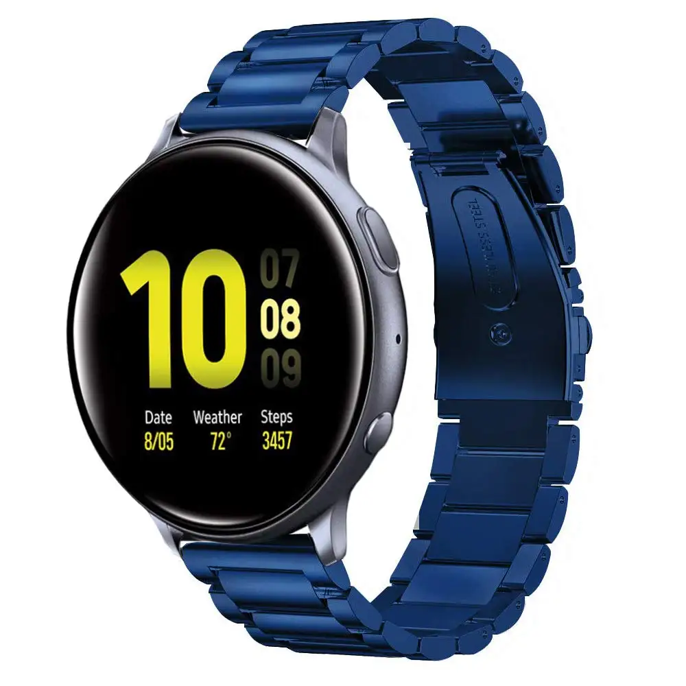 Ремешок из нержавеющей стали для Galaxy Watch Active 2 40 мм браслет Samsung 44 20 мм|Ремешки