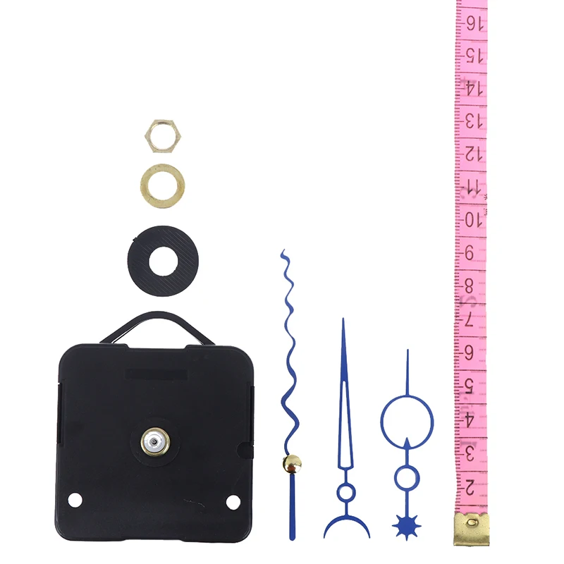

DIY Silent Large Wall Quartz Clock Movement Mechanism Black & Red Hands Repair Tool Parts Kit Set With Hook