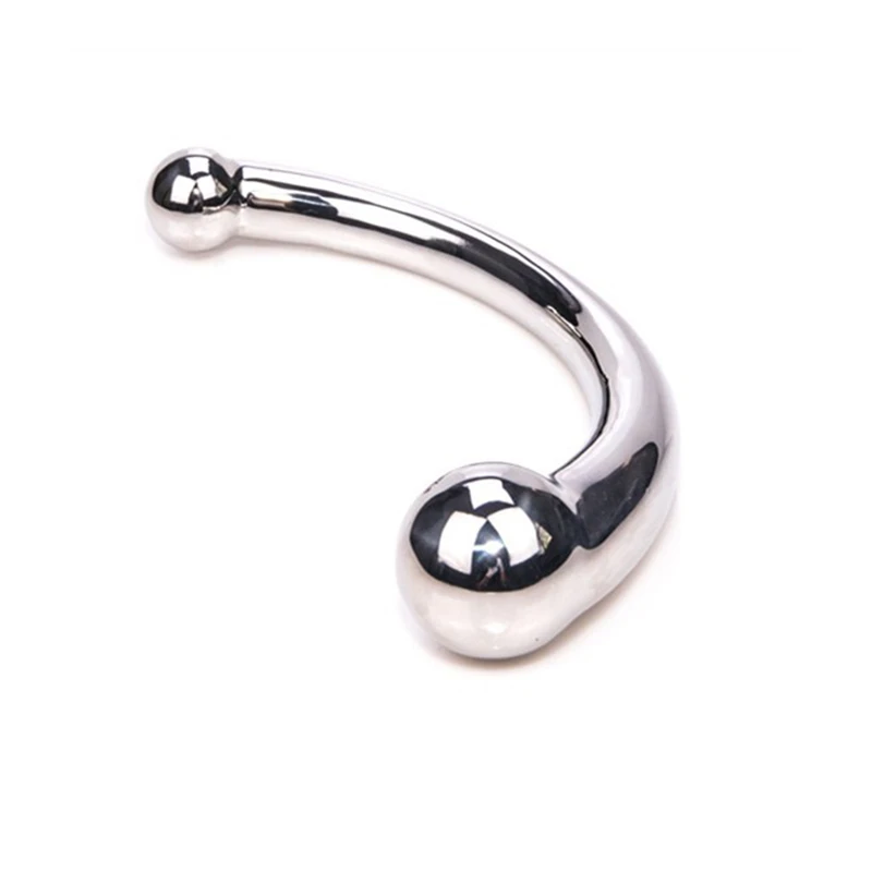 Двухсторонняя Нержавеющая сталь G Spot палочка массаж Stick чистого металла пенис P
