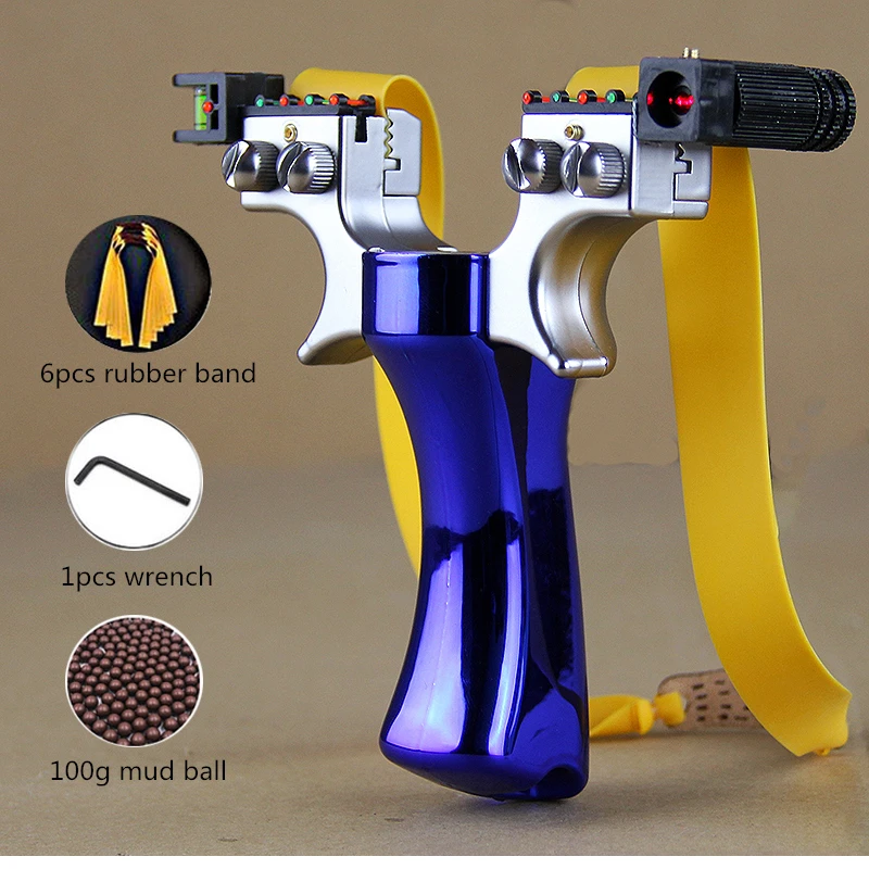 

New Infrared High-quality Laser Slingshot Thickened Rubber Band Mud Pill Suit Shooting Game Outdoor Sports Good-looking Sturdy