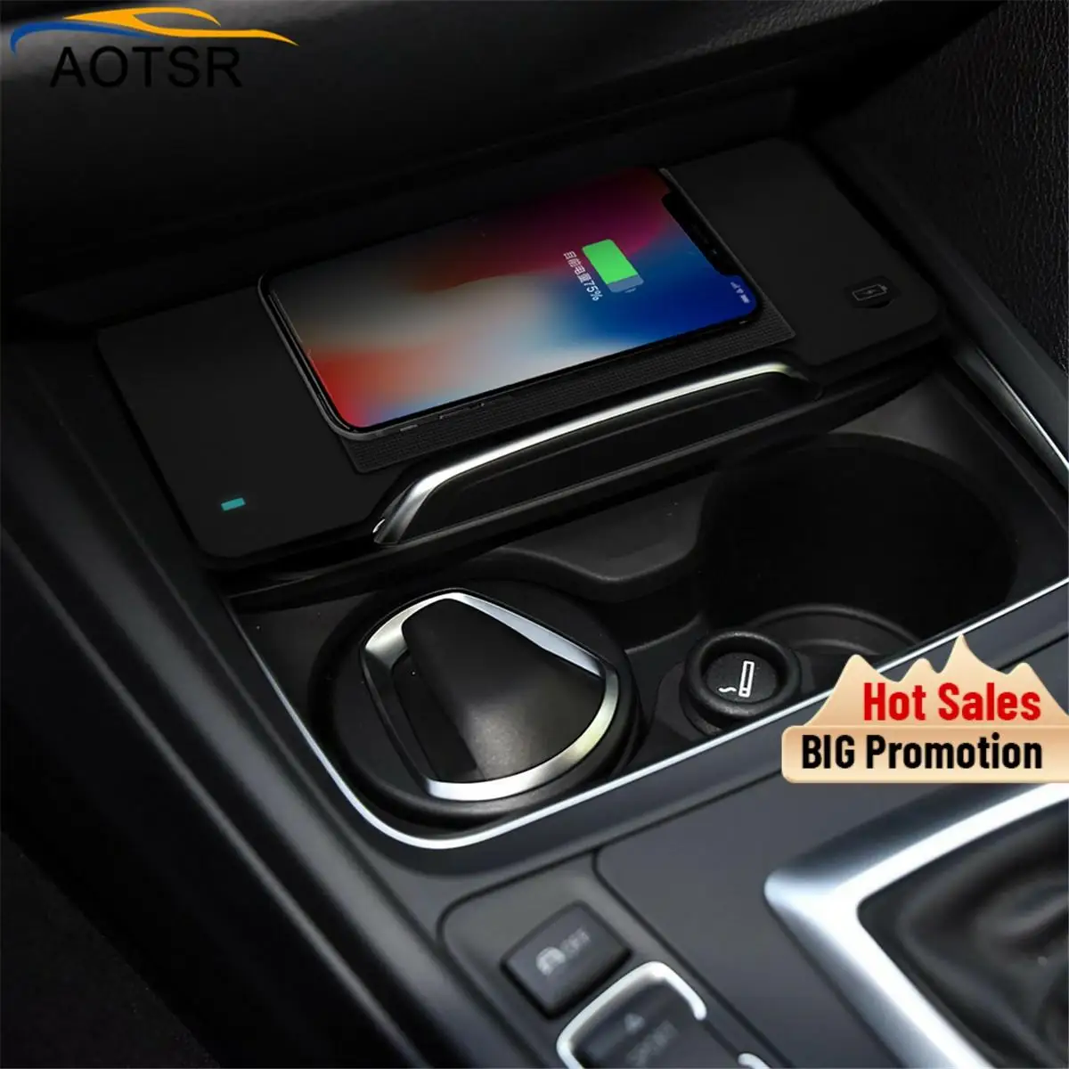 QI автомобильное беспроводное зарядное устройство для BMW 3 series 2018 2019 умный