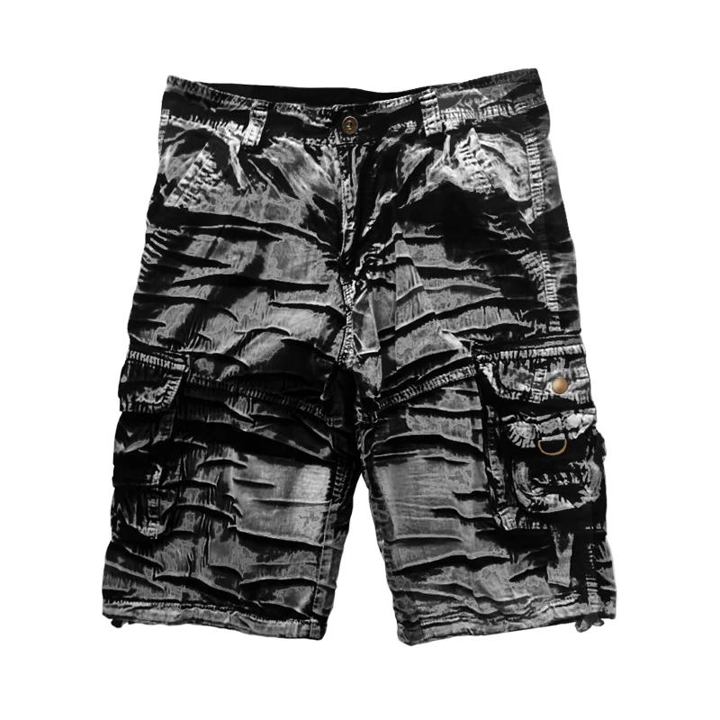 

Cargo Shorts Men Summer Cool Camouflage Cotton Casual Mens Short Pants Brand Clothing Comfortable Camo Men Cargo Shorts No Belt