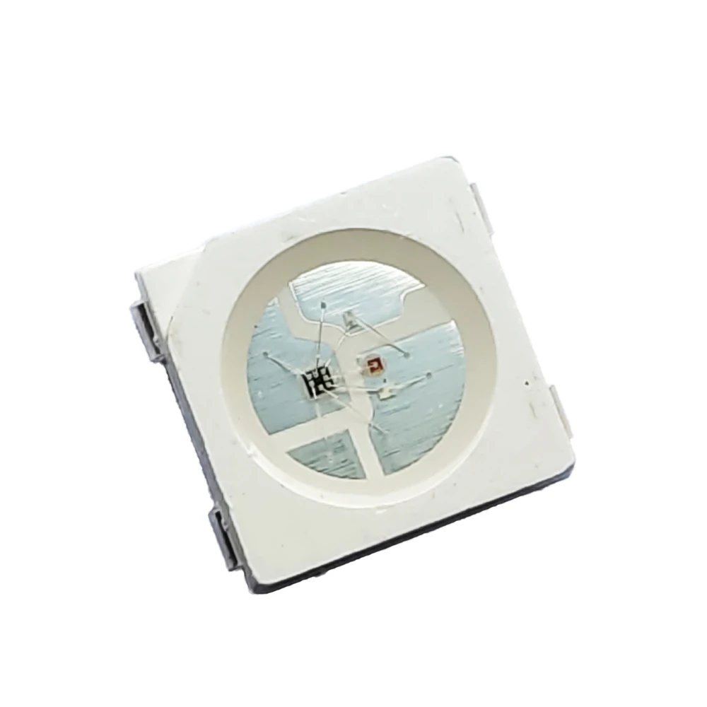 1000 шт. WS2812B 5050 RGB SMD светодиодный чип черный/белый PCB WS2812 IC индивидуально адресуемые