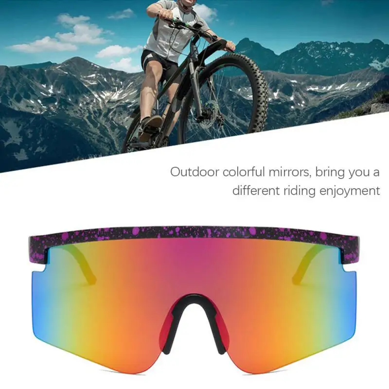 

2021 Oversized Exaggerated Visor Wrap Shield Large Mirror Sun Glasses Sunglasses Ski Goggles Half Face Shield Guard Protector