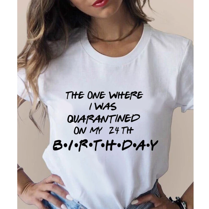

Футболка «где я был на карантине на день рождения», забавная женская футболка с коротким рукавом и карантином, подарок отряд на день рождени...