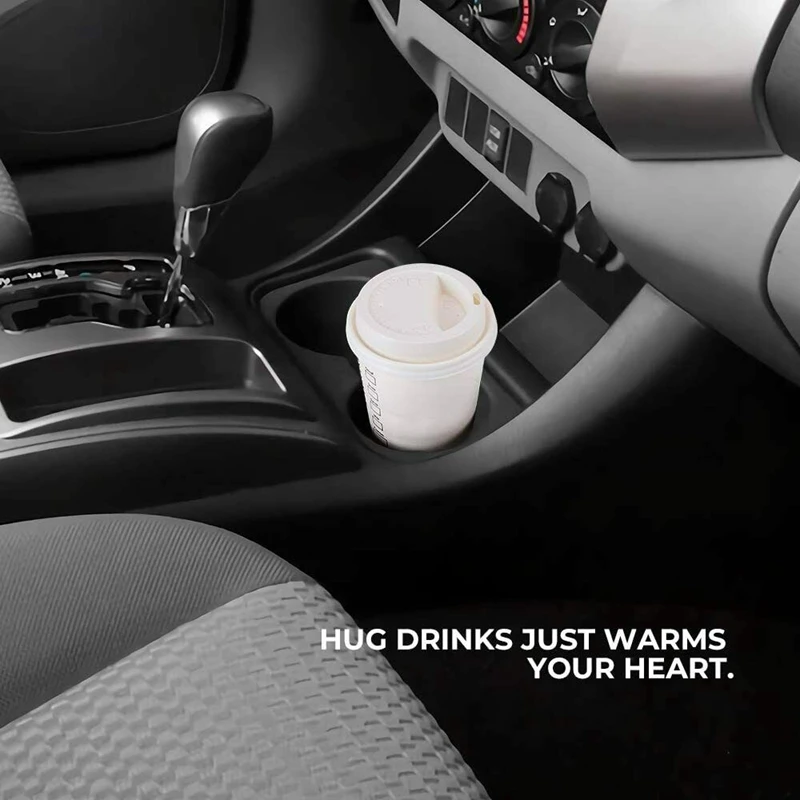 

2Pcs Car Black Right and Left Front Seat Center Cup Holder Insert for Toyota Tacoma 2005-2017 66991-04012 66992-04012